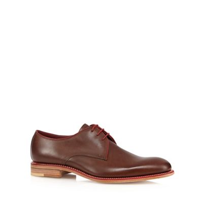 Loake Big and tall brown leather lace up shoes
